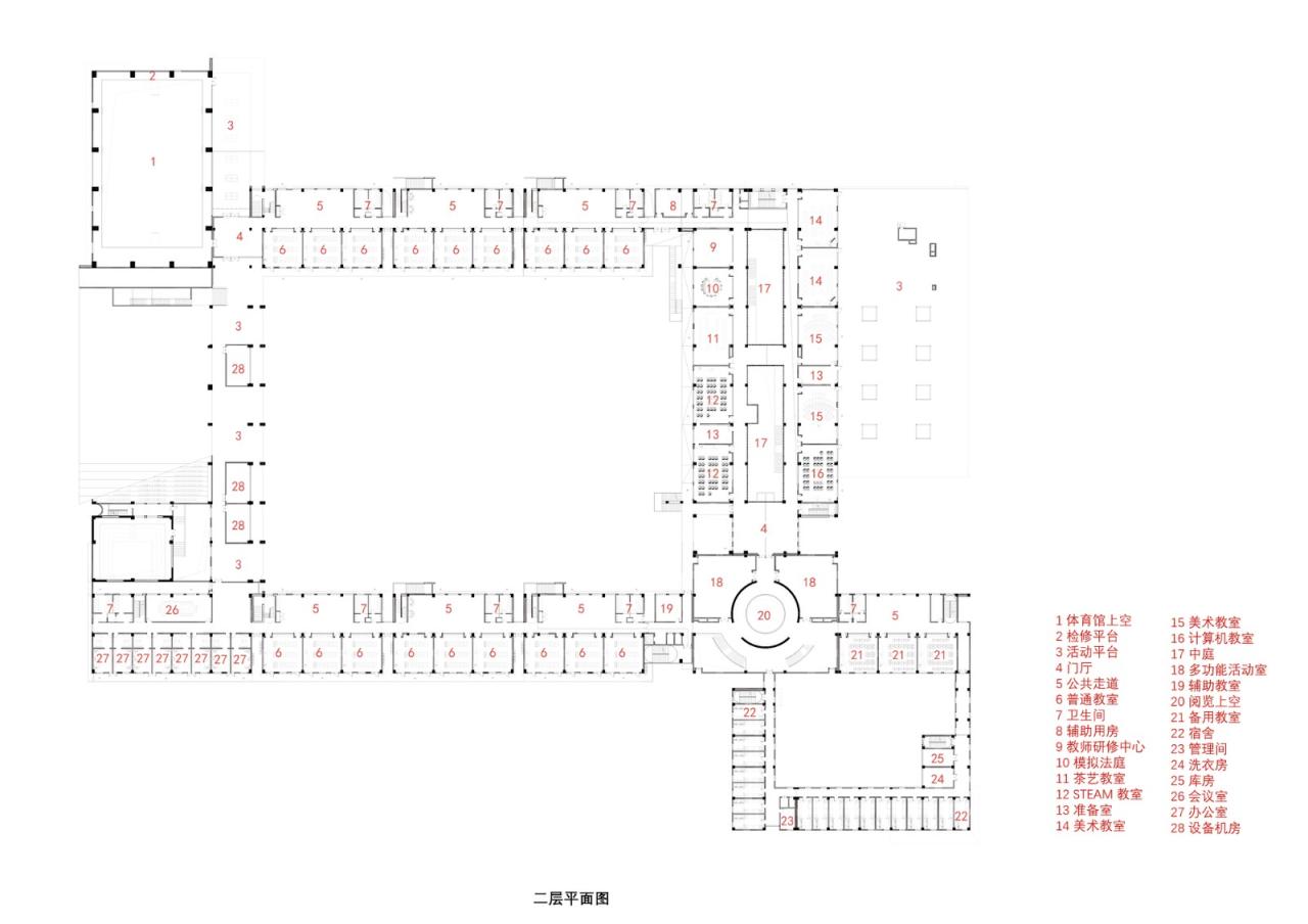 BIM建筑|华山中学博古其校区 / 荣朝晖工作室