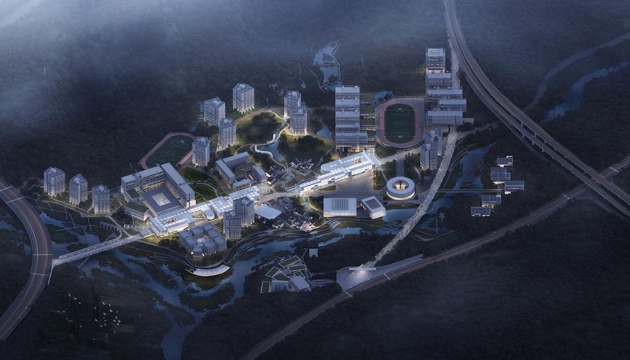 BIM建筑|延绵川津，城乡共生：深圳职业技术大学深汕校区 / 汤桦建筑设计