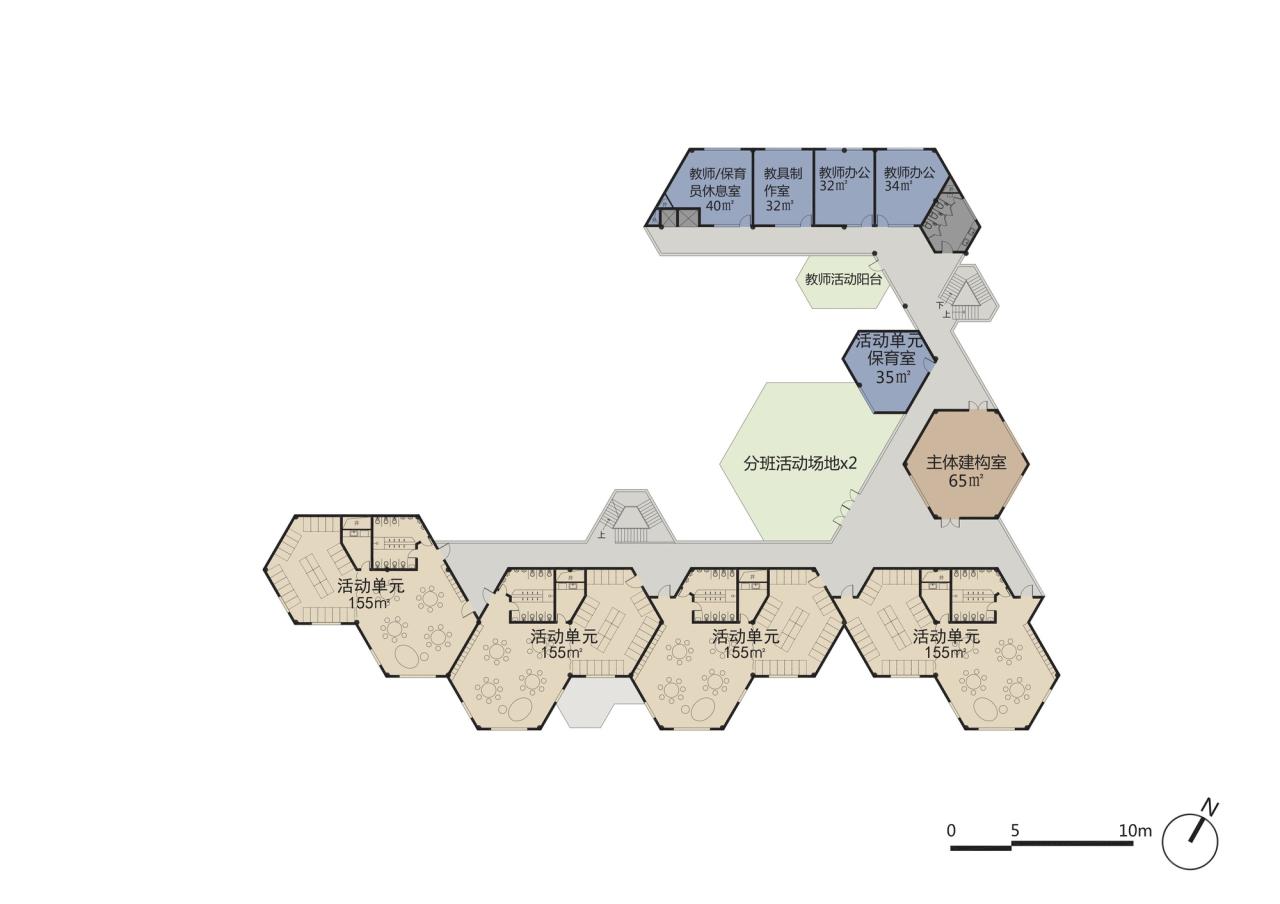 BIM建筑|静安余姚路幼儿园分部 / 刘宇扬建筑事务所
