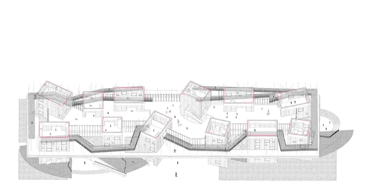 BIM建筑|湖南广电芒果马栏山广场 / 地方工作室