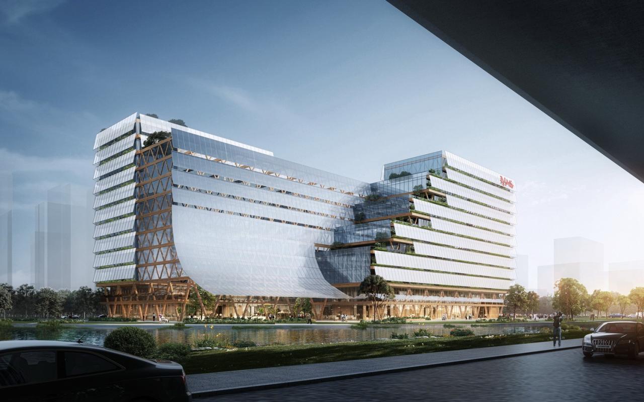 BIM建筑|城市绿谷：寿仙谷 • 数智健康综合体设计竞标方案 / LEAP