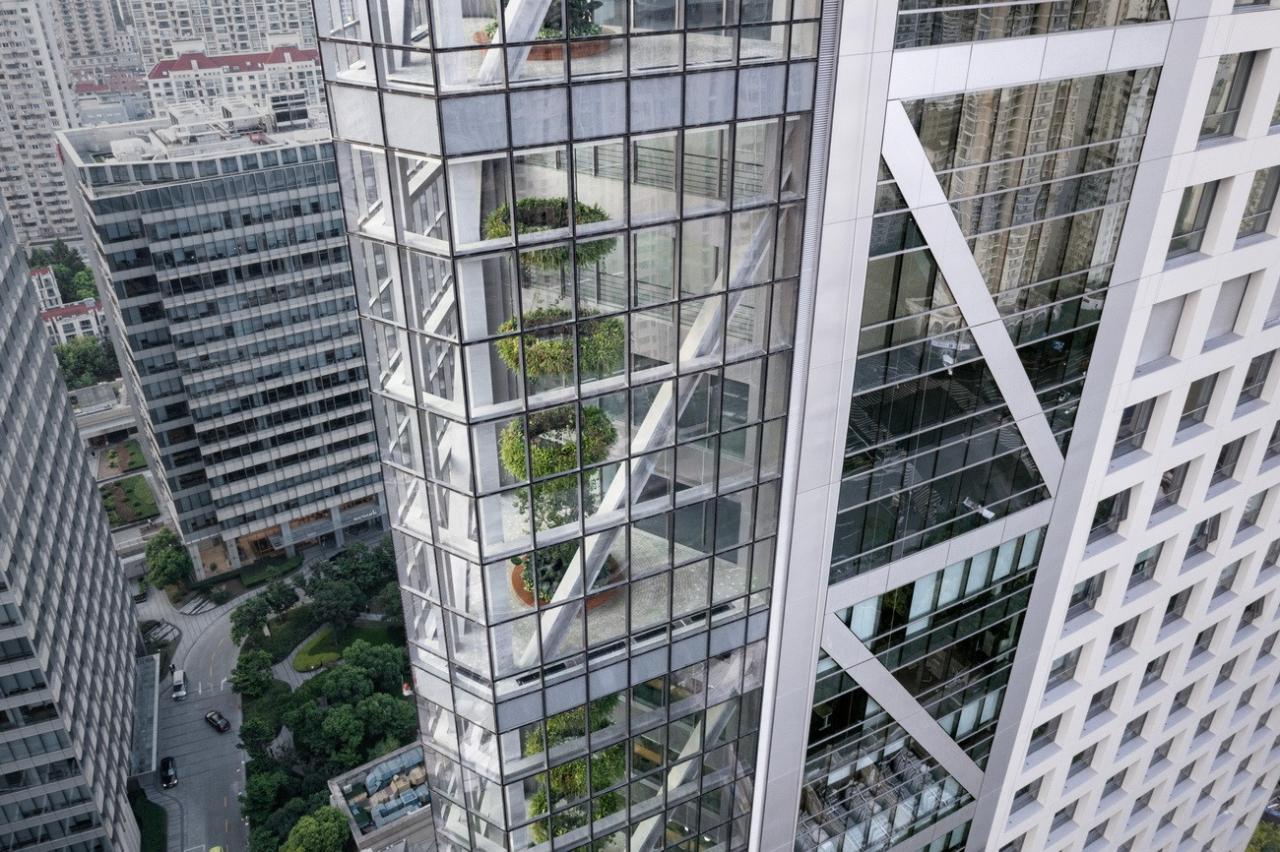 BIM建筑|在上海市中心营造“垂直城市绿洲”：LuOne凯德晶萃广场 / 萨夫迪建筑事务所