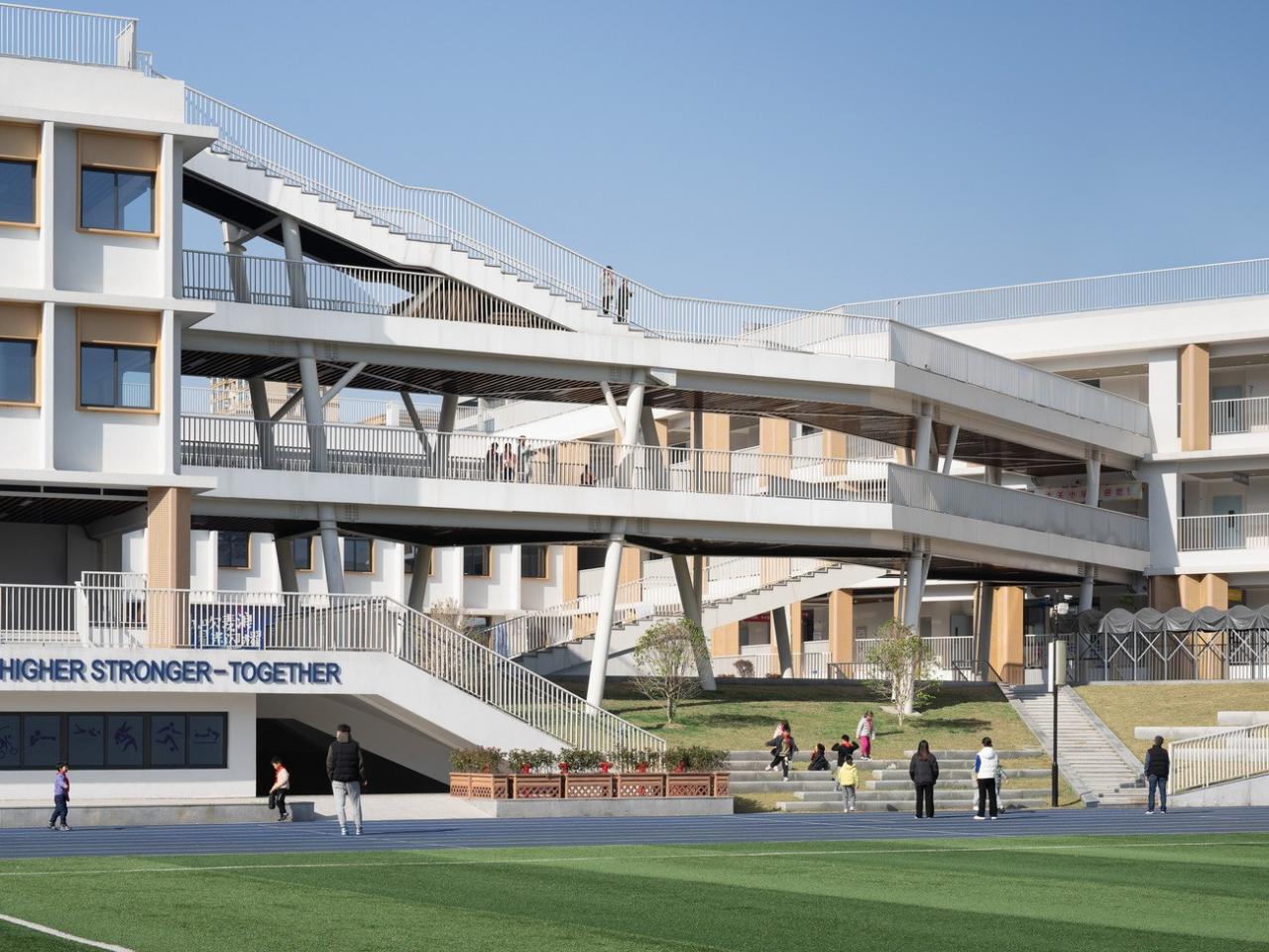 BIM建筑|成长阶梯，无界校园：杭州市上塘单元小学 / 浙江大学建筑设计研究院