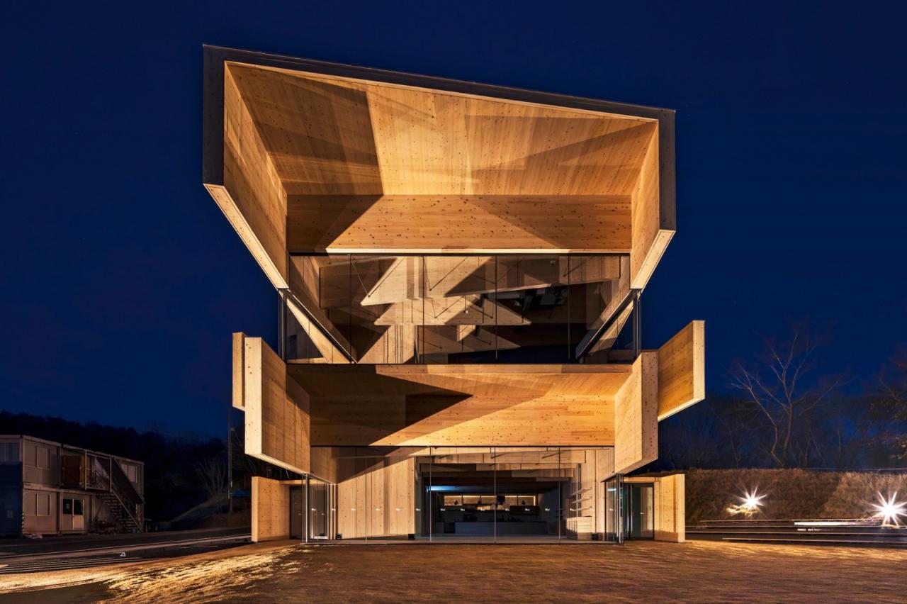 BIM建筑|Kibi Kogen N 广场 / 隈研吾建筑都市设计事务所