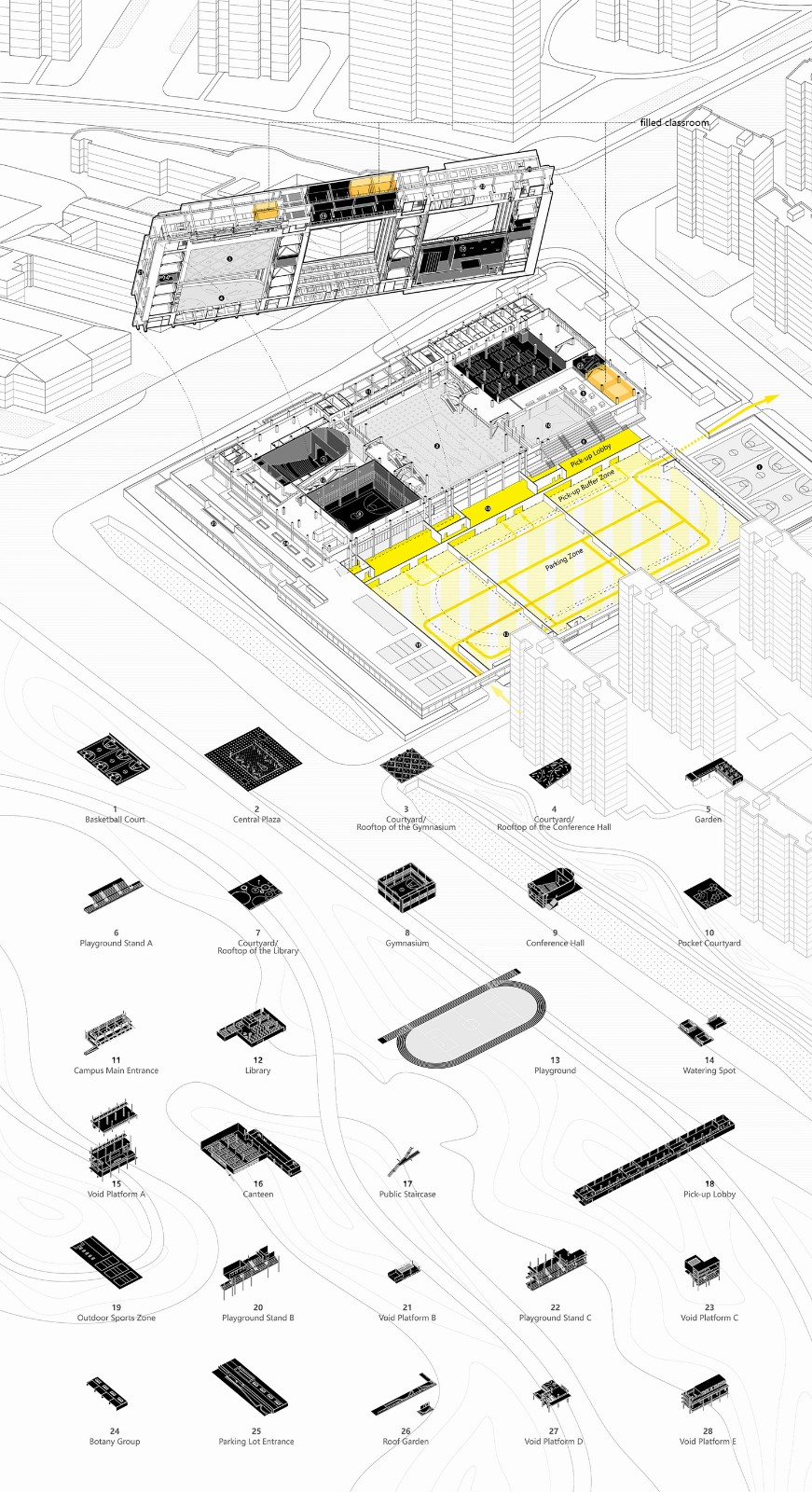 BIM建筑|仙林学校 / 雁飞建筑事务所