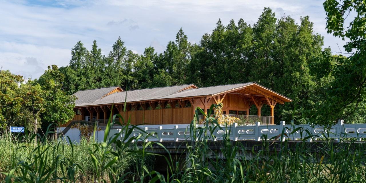BIM建筑|上海长宁环城生态公园带市民服务驿站 / 致正建筑工作室 + 冶是建筑