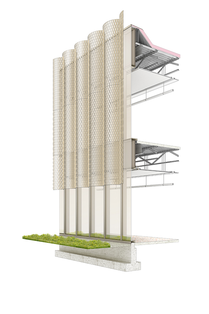 BIM建筑|芝加哥公园区总部和体育馆 / John Ronan Architects