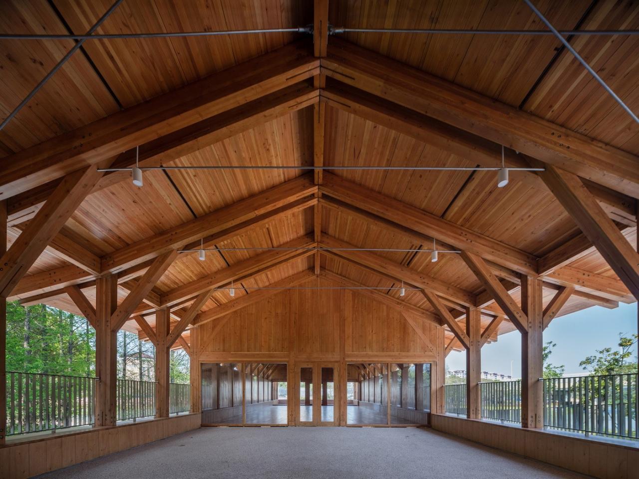 BIM建筑|上海长宁环城生态公园带市民服务驿站 / 致正建筑工作室 + 冶是建筑