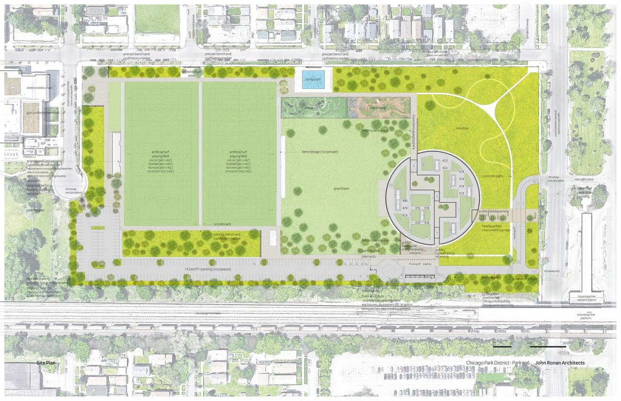 BIM建筑|芝加哥公园区总部和体育馆 / John Ronan Architects