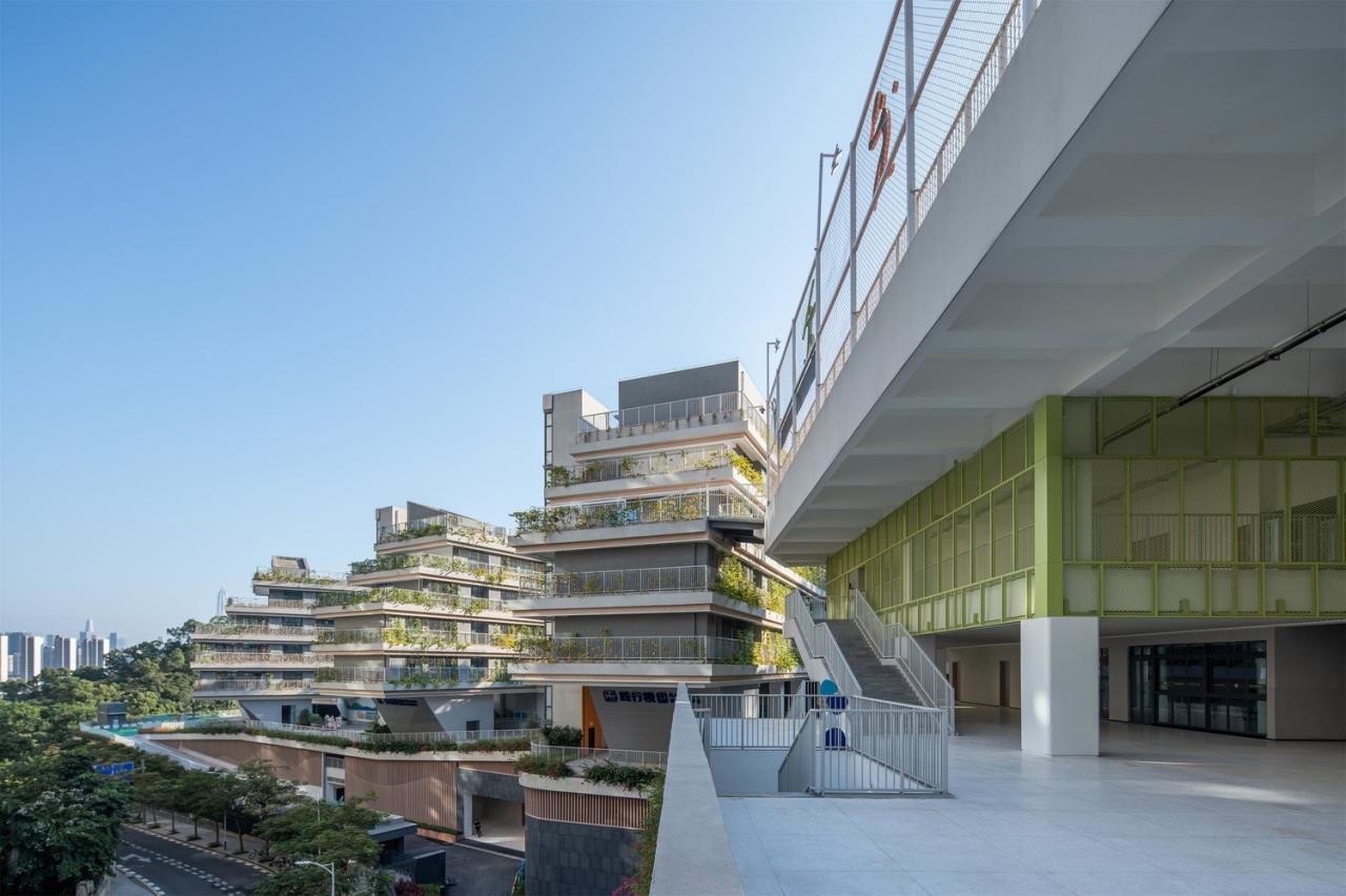 BIM建筑|“上山”校园：深圳福田实验教育集团侨香学校·北校区 / 申都设计