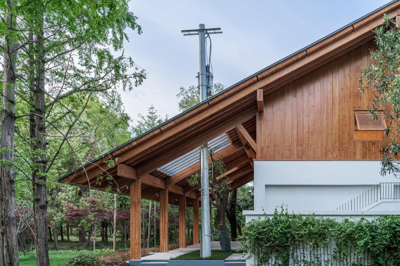 BIM建筑|上海长宁环城生态公园带市民服务驿站 / 致正建筑工作室 + 冶是建筑