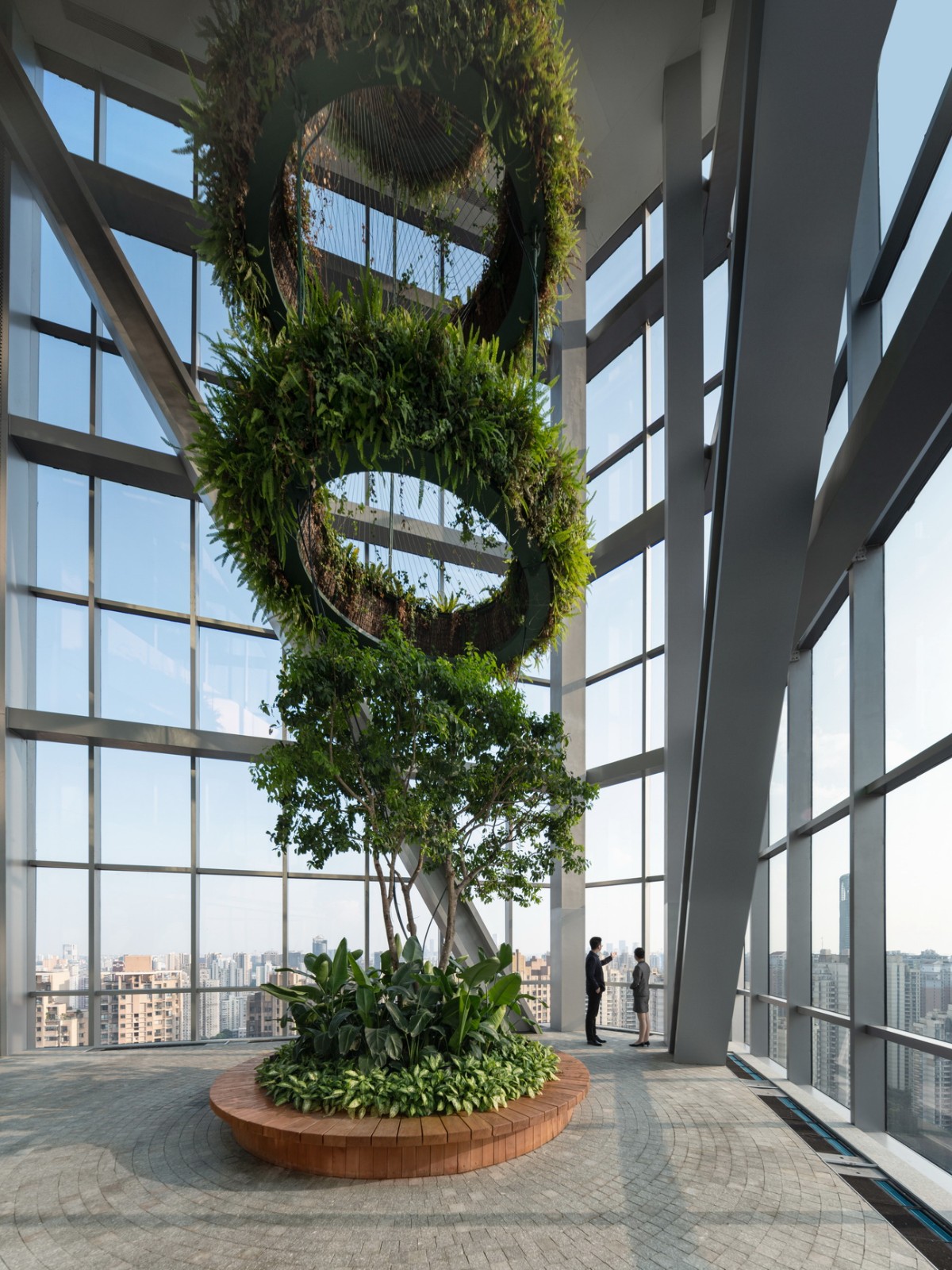 BIM建筑|在上海市中心营造“垂直城市绿洲”：LuOne凯德晶萃广场 / 萨夫迪建筑事务所