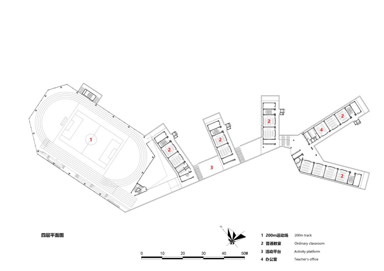 BIM建筑|“上山”校园：深圳福田实验教育集团侨香学校·北校区 / 申都设计