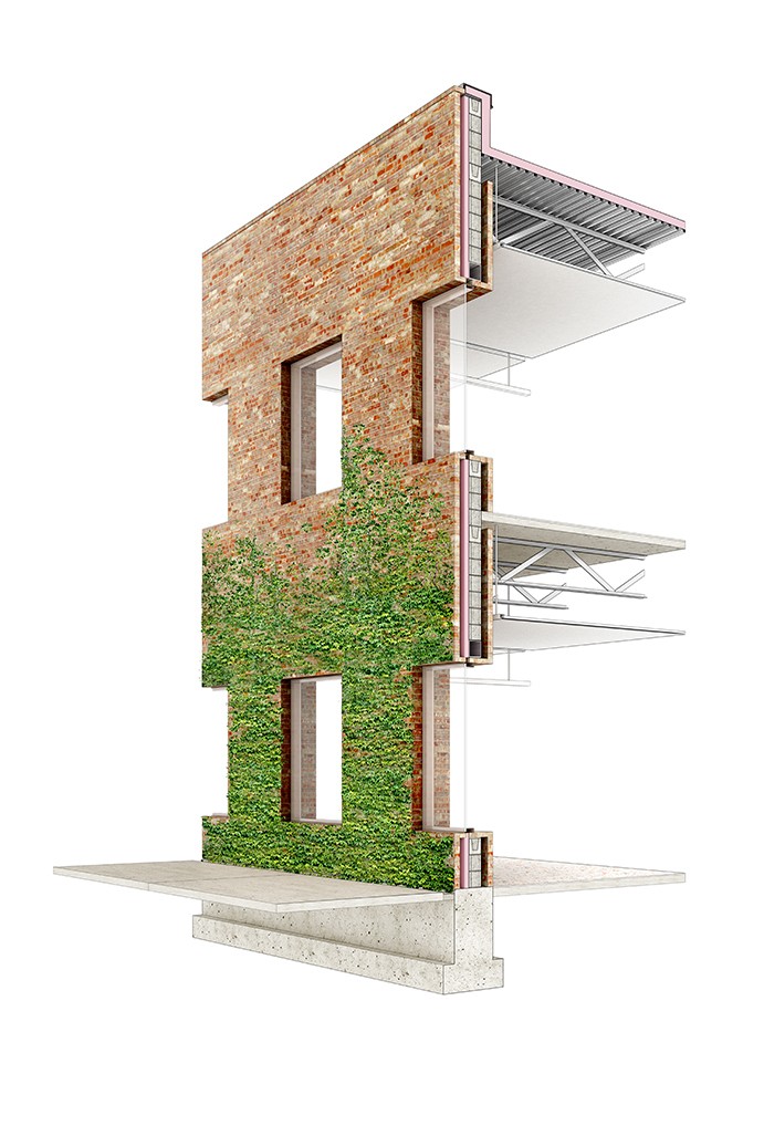 BIM建筑|芝加哥公园区总部和体育馆 / John Ronan Architects