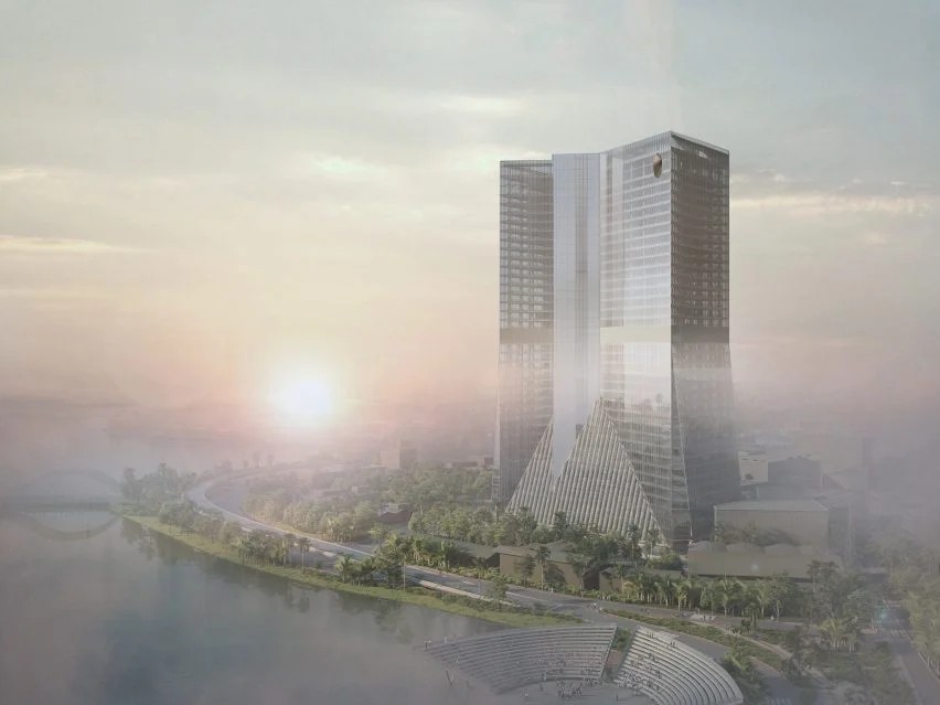 BIM建筑|OMA在孟加拉设计几何摩天