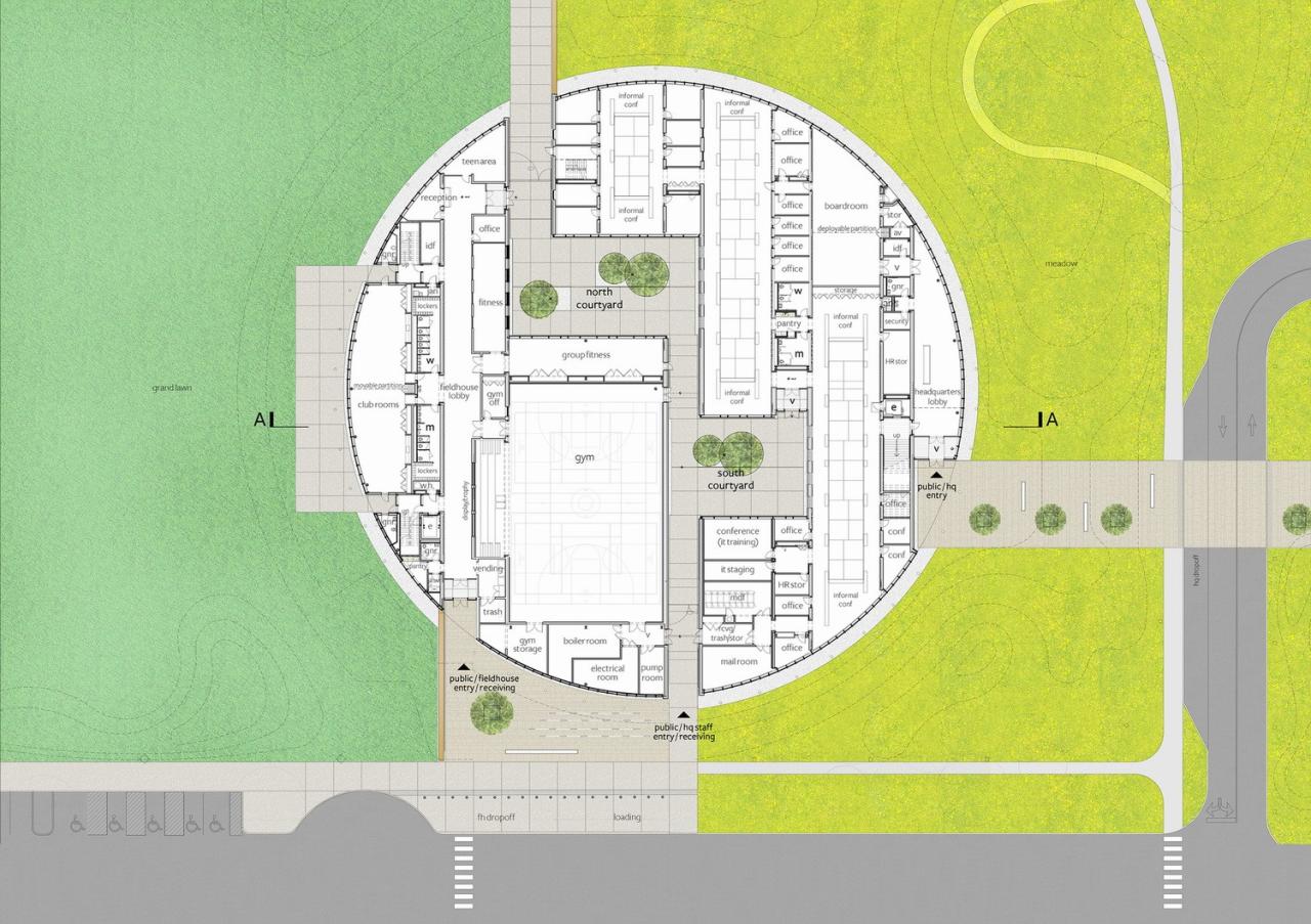 BIM建筑|芝加哥公园区总部和体育馆 / John Ronan Architects