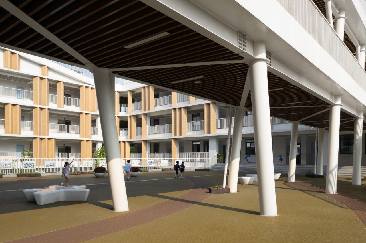 BIM建筑|成长阶梯，无界校园：杭州市上塘单元小学 / 浙江大学建筑设计研究院