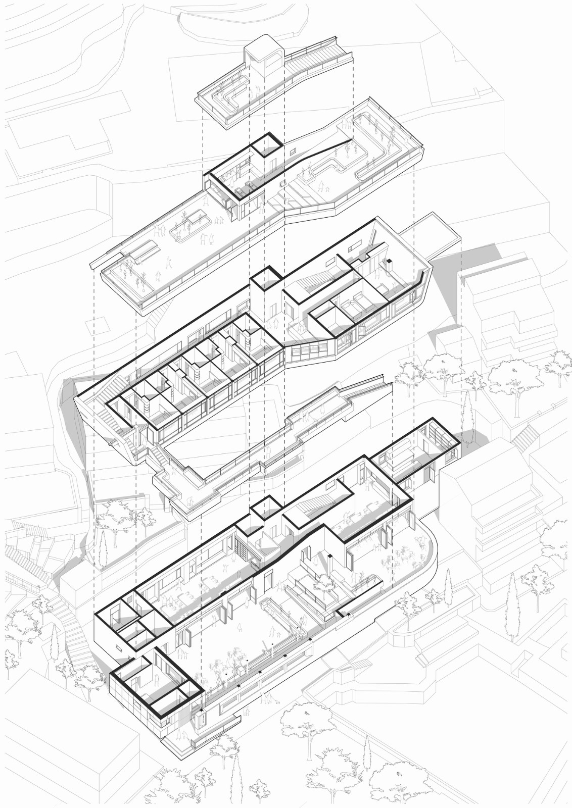 BIM建筑|孤岛浮舟：舟山柴山岛托老所 / 孟凡浩-line+建筑事务所
