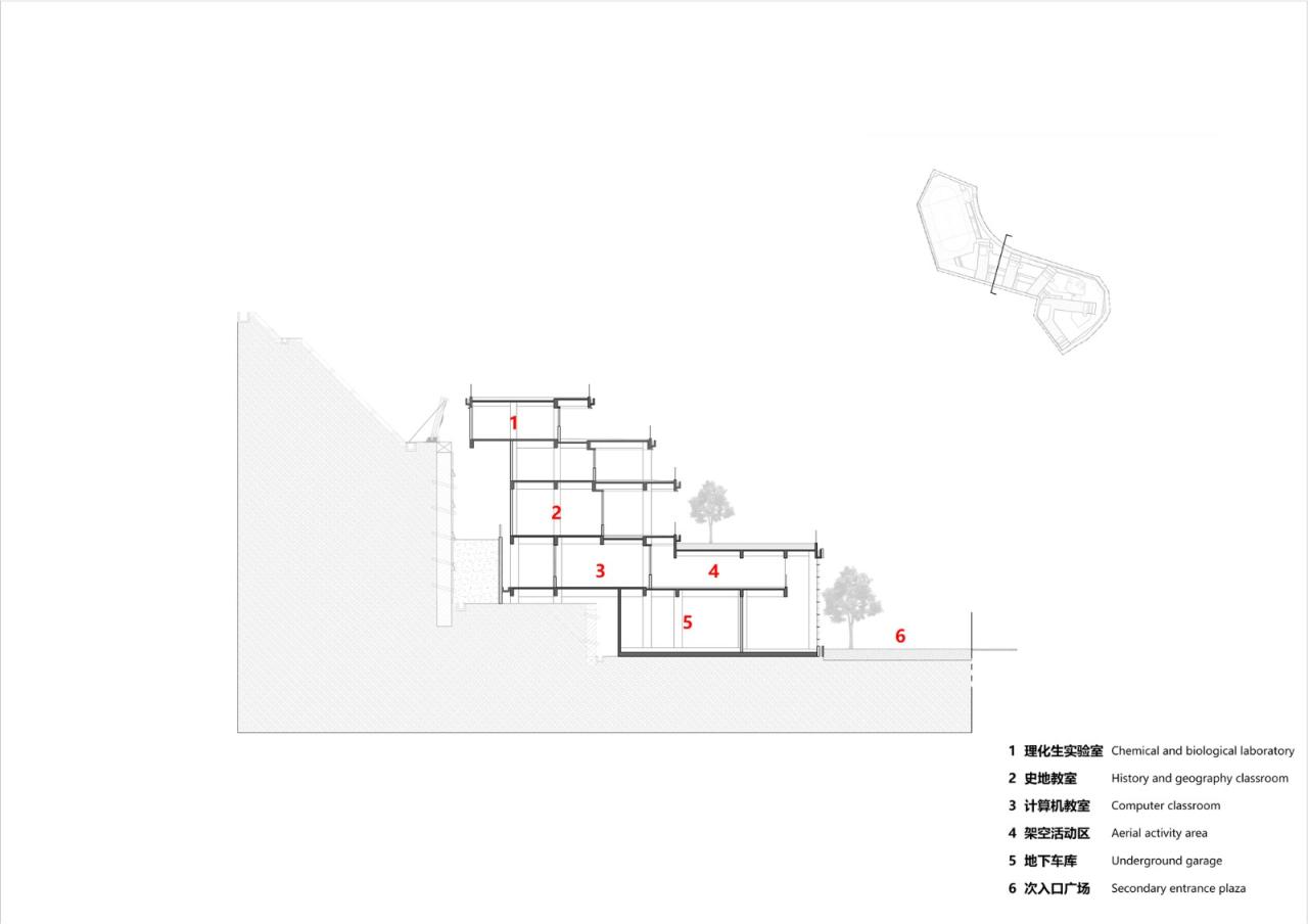 BIM建筑|“上山”校园：深圳福田实验教育集团侨香学校·北校区 / 申都设计