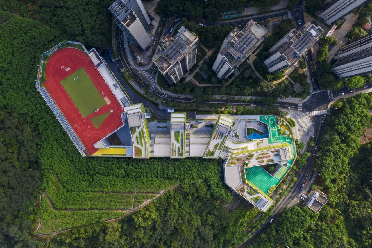 BIM建筑|“上山”校园：深圳福田实验教育集团侨香学校·北校区 / 申都设计