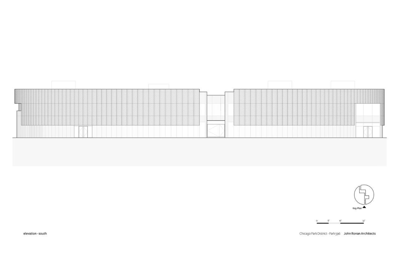 BIM建筑|芝加哥公园区总部和体育馆 / John Ronan Architects