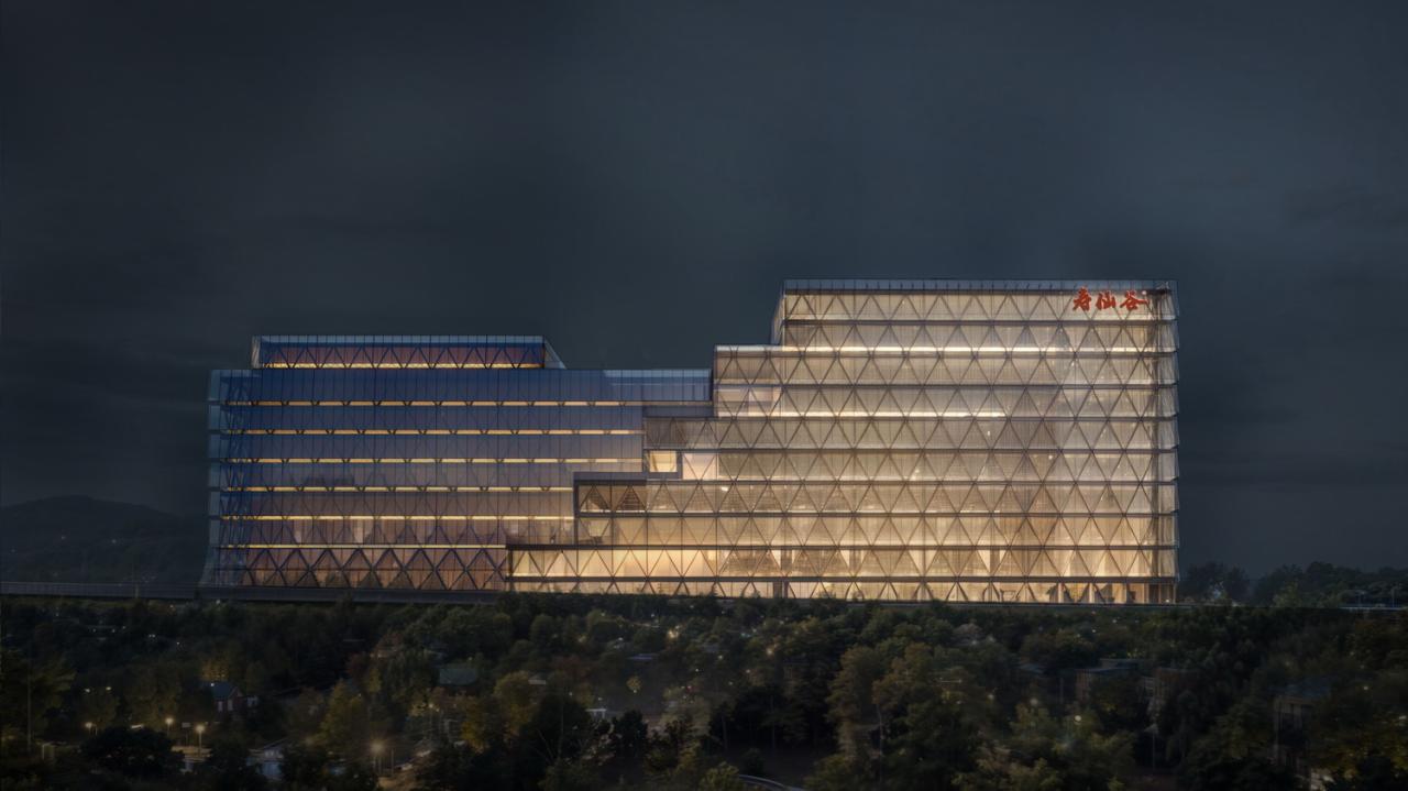 BIM建筑|城市绿谷：寿仙谷 • 数智健康综合体设计竞标方案 / LEAP