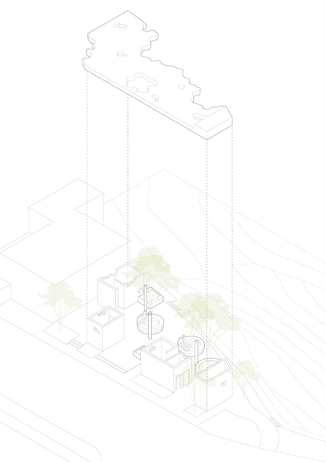 BIM建筑|绯影.驿站：石芽岭公园配套 / Studio 10