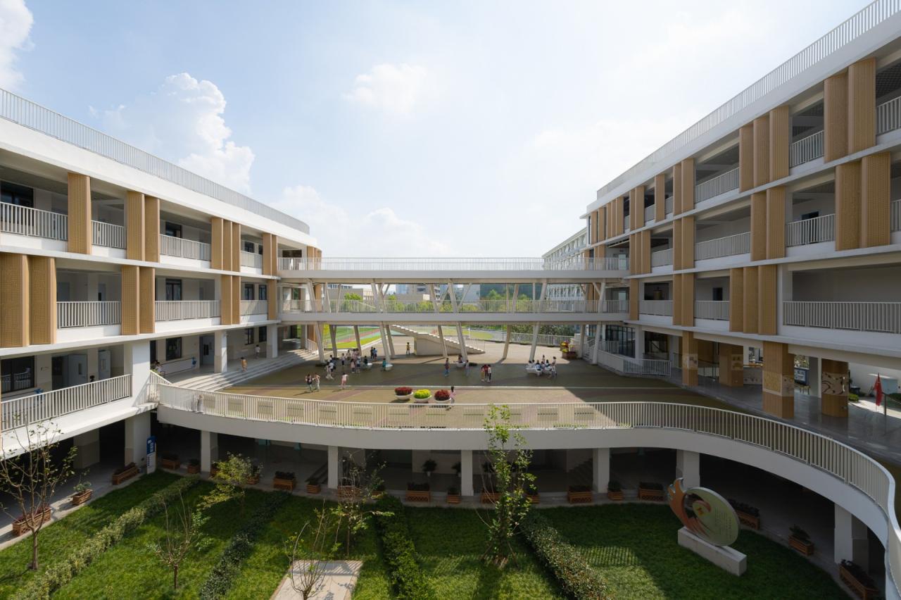 BIM建筑|成长阶梯，无界校园：杭州市上塘单元小学 / 浙江大学建筑设计研究院
