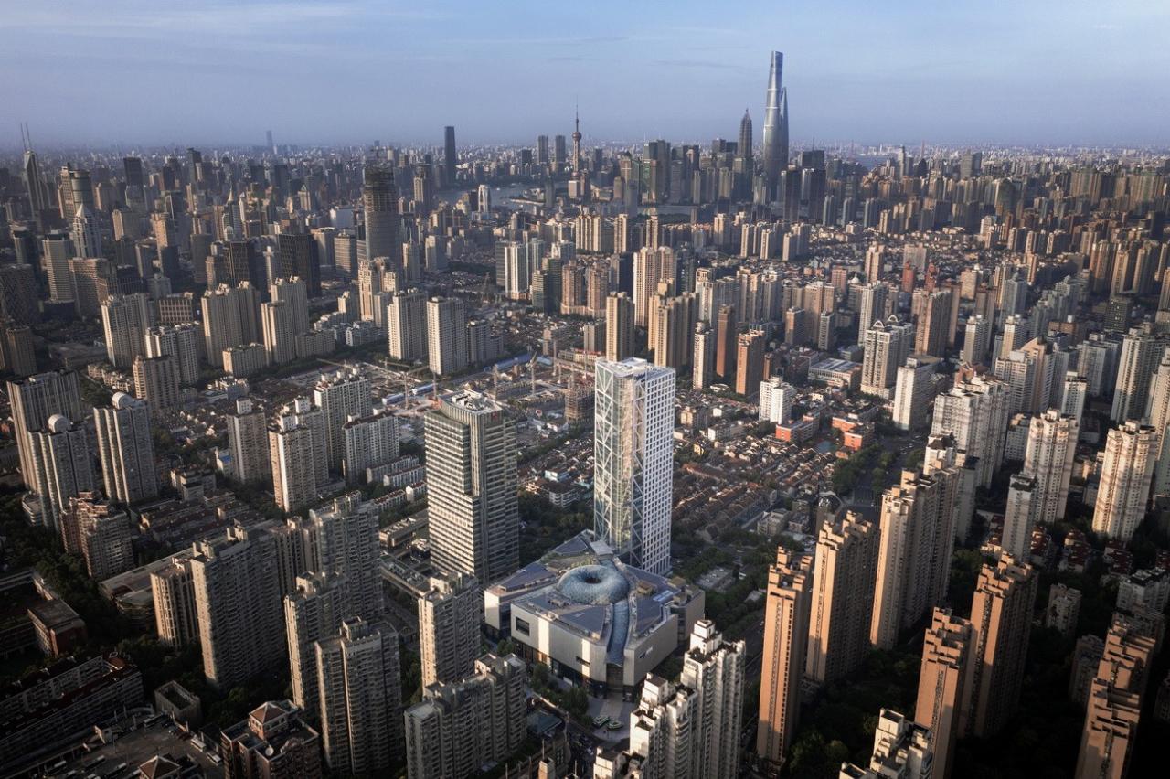 BIM建筑|在上海市中心营造“垂直城市绿洲”：LuOne凯德晶萃广场 / 萨夫迪建筑事务所