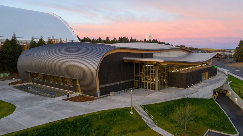 BIM建筑|奥普西建筑工作室为爱达荷州设计木材体育场