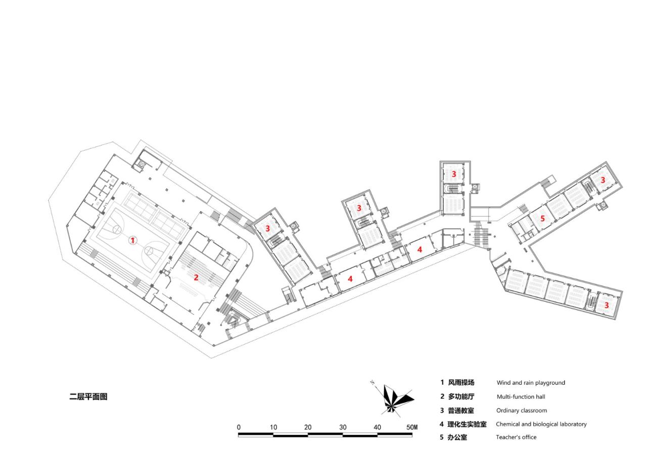 BIM建筑|“上山”校园：深圳福田实验教育集团侨香学校·北校区 / 申都设计