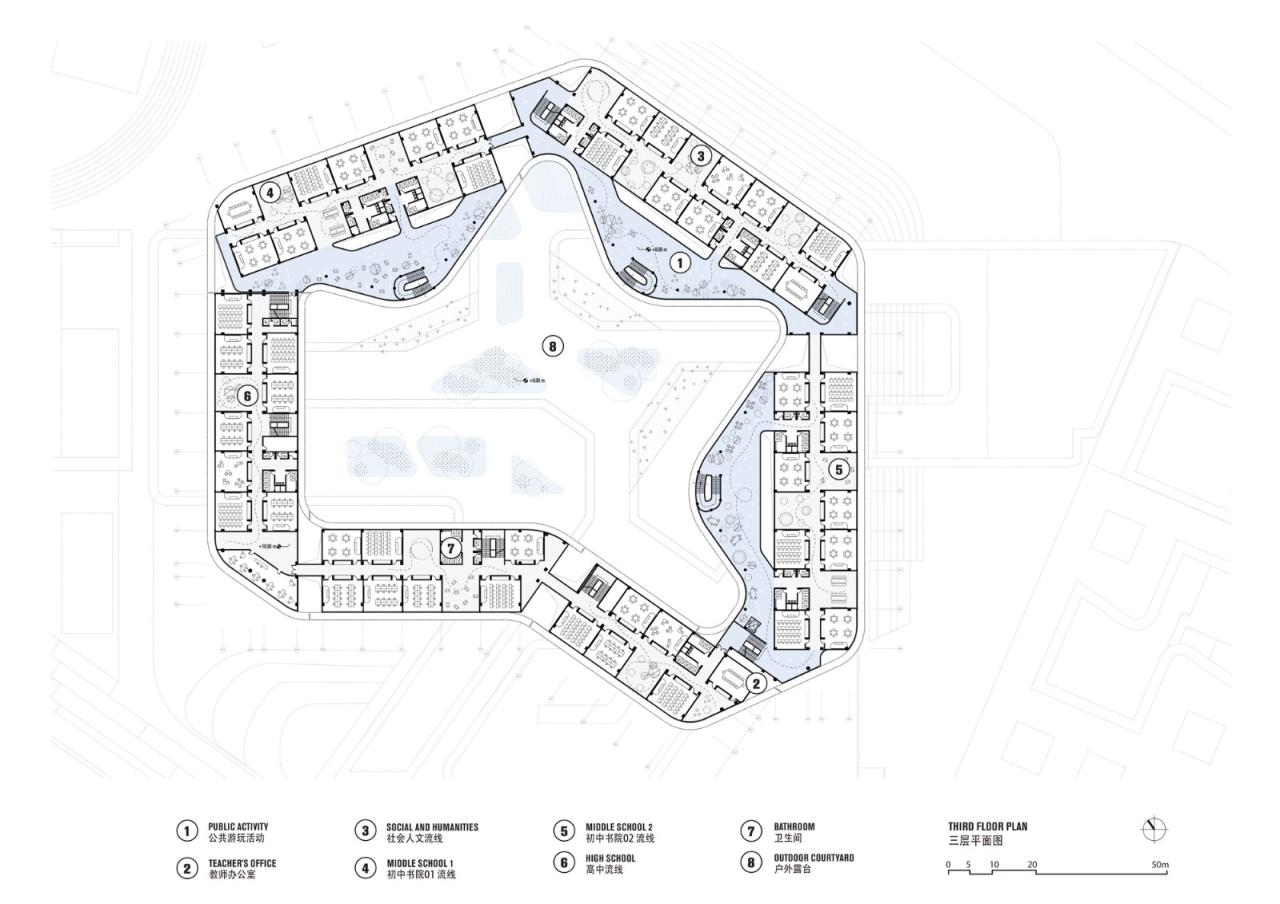 BIM建筑|北京大学附属中学海口学校 / Crossboundaries