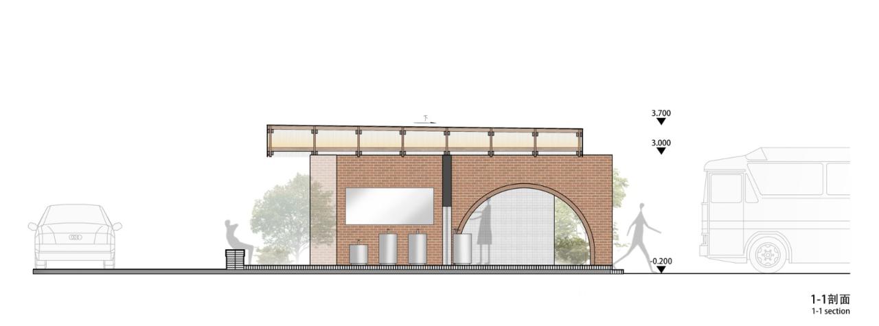 BIM建筑|留坝老街红砖公厕 / 尌林建筑设计事务所