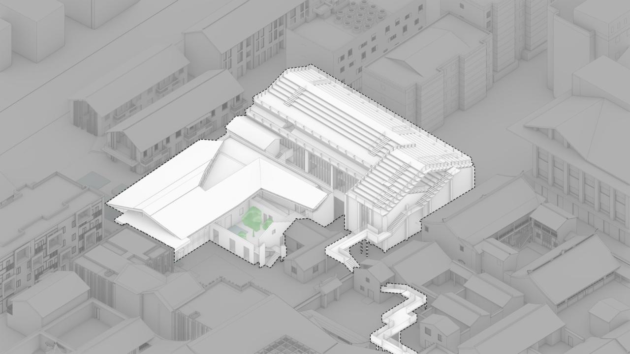BIM建筑|大周画室及其周边区域改造 / SpActrum 谱观
