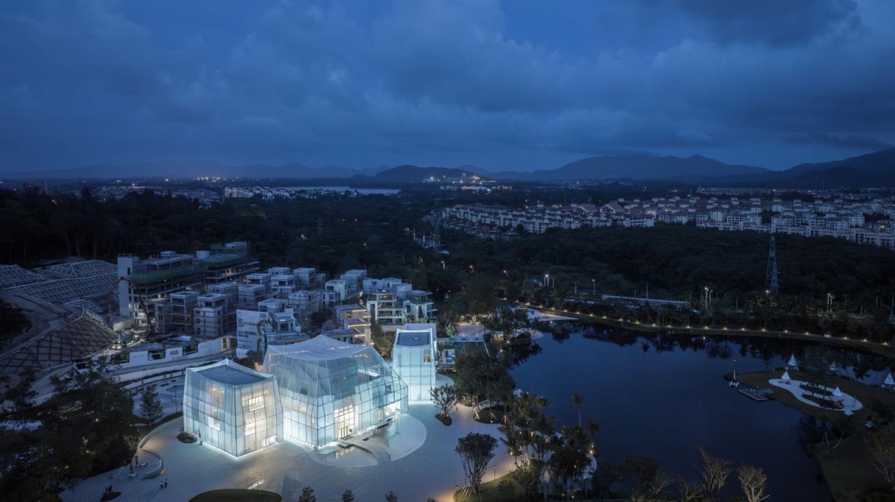 BIM建筑|玉山岚峰：正大太阳河咖啡小镇艺术中心 / Wutopia Lab