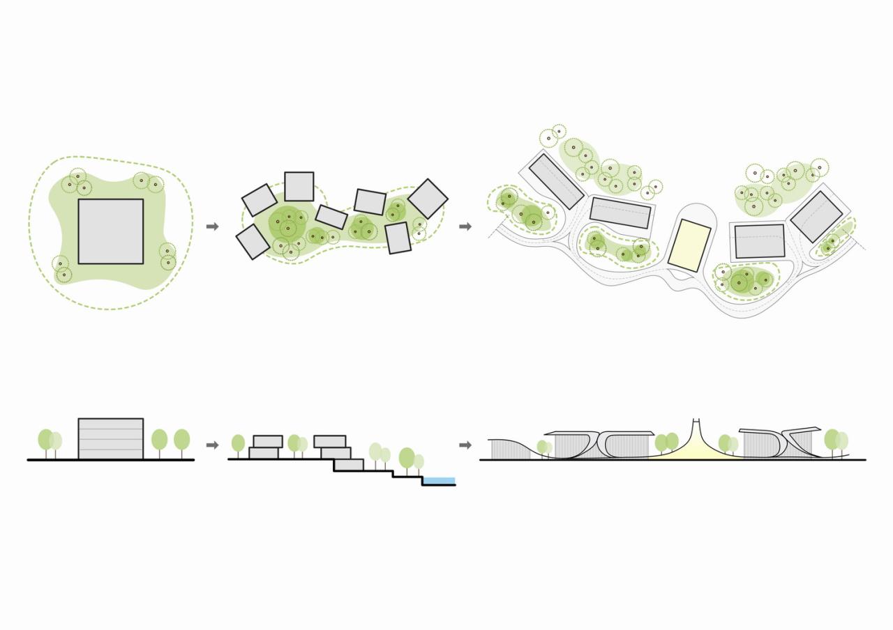 BIM建筑|“龙脊”- 地中海黑龙滩度假酒店 / AIM ARCHITECTURE