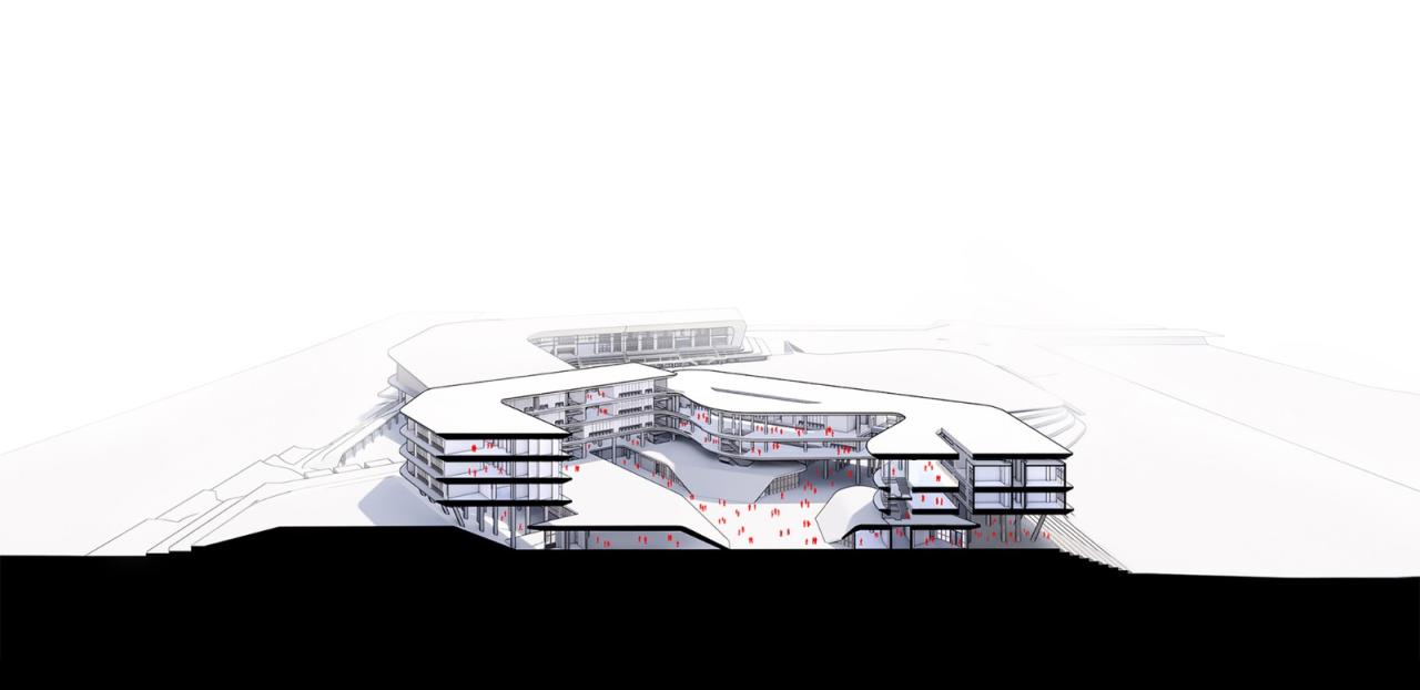 BIM建筑|北京大学附属中学海口学校 / Crossboundaries