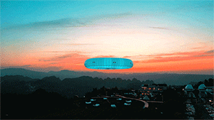 BIM建筑|上天入地：下岩贝穿云编木隧&腾云气象环 / 朱培栋-line+建筑事务所