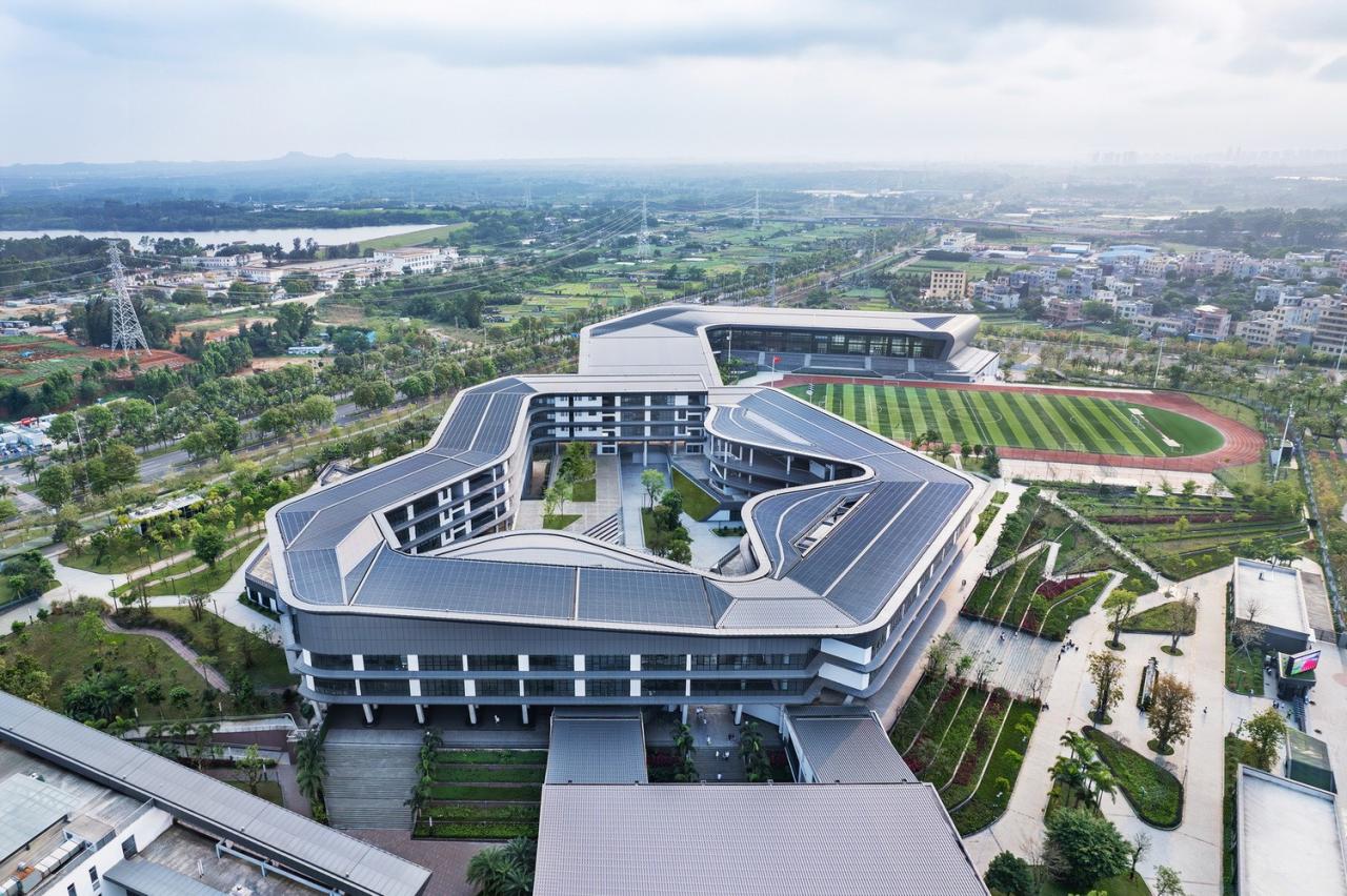 BIM建筑|北京大学附属中学海口学校 / Crossboundaries