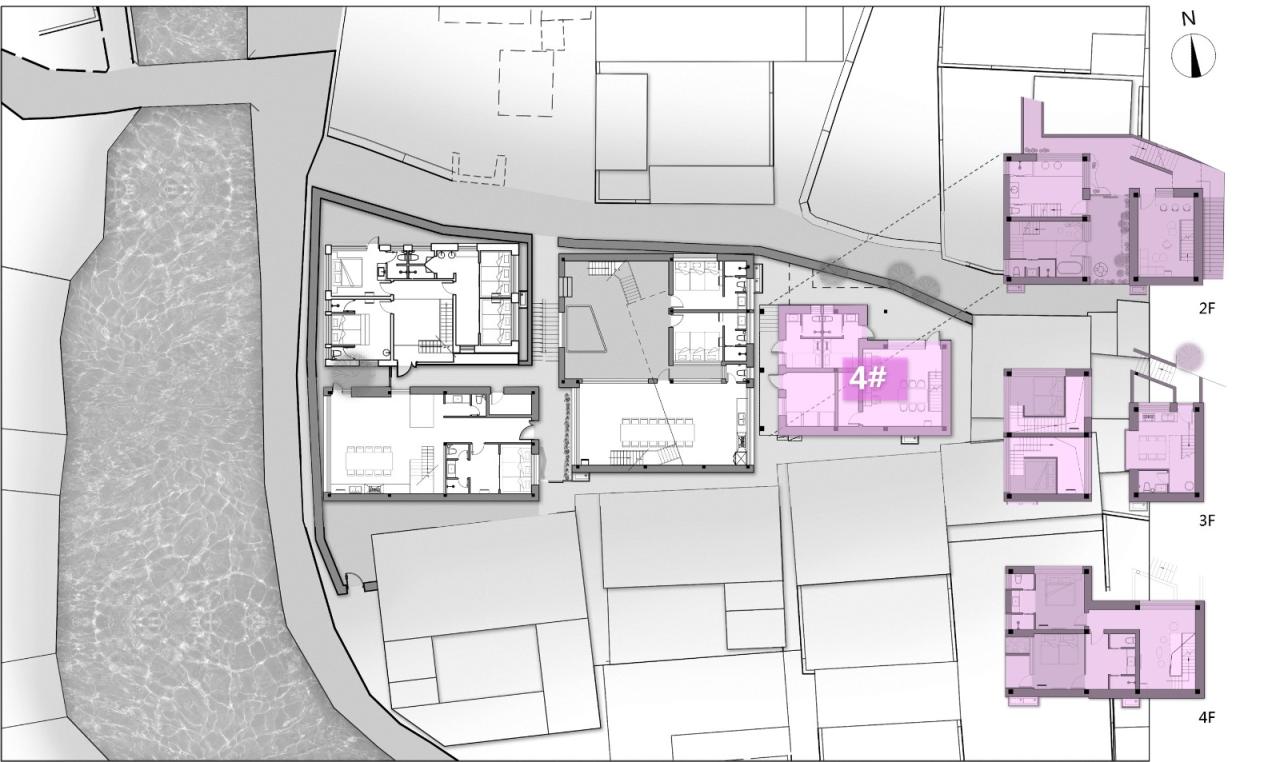 BIM建筑|以景为据：济南东泉村民宿集群设计 / GW空间设计