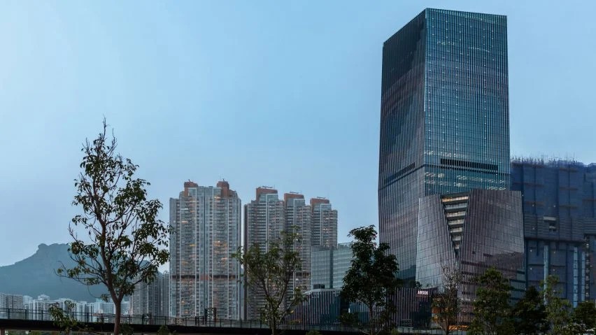 BIM建筑|斯诺赫塔设计香港原启德机场的斜边摩天大楼