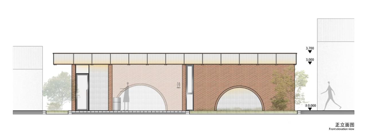 BIM建筑|留坝老街红砖公厕 / 尌林建筑设计事务所