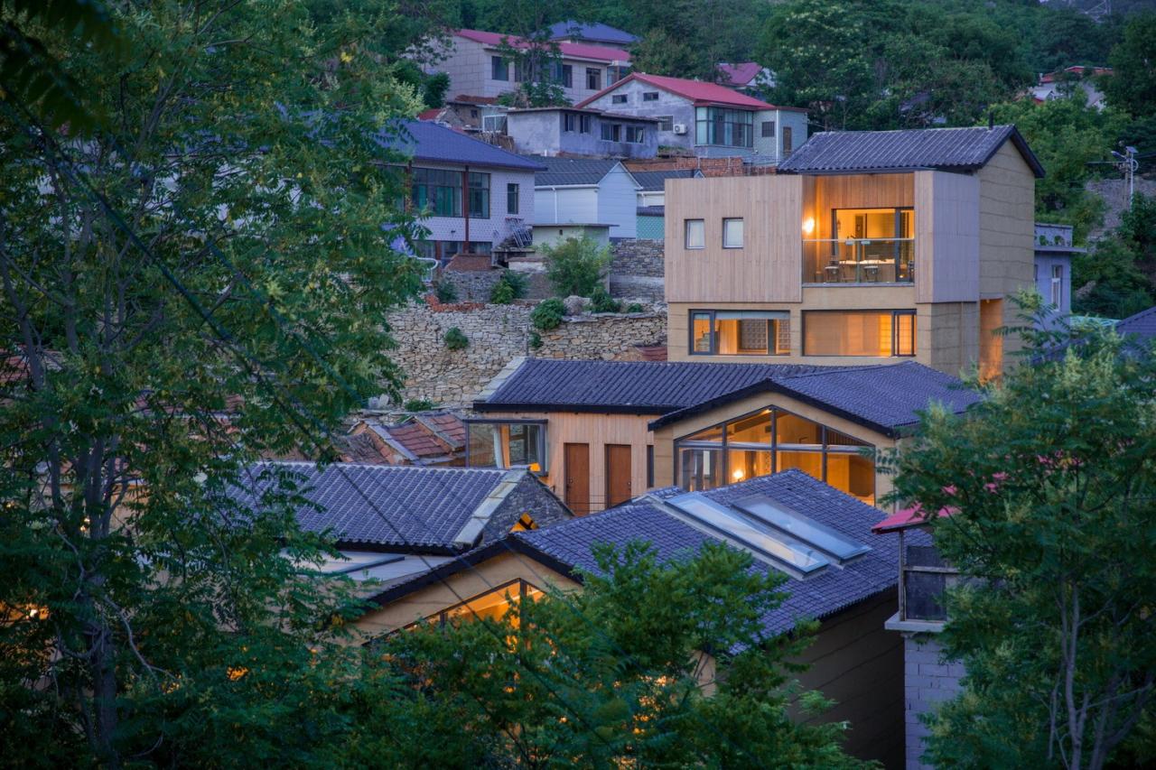 BIM建筑|以景为据：济南东泉村民宿集群设计 / GW空间设计