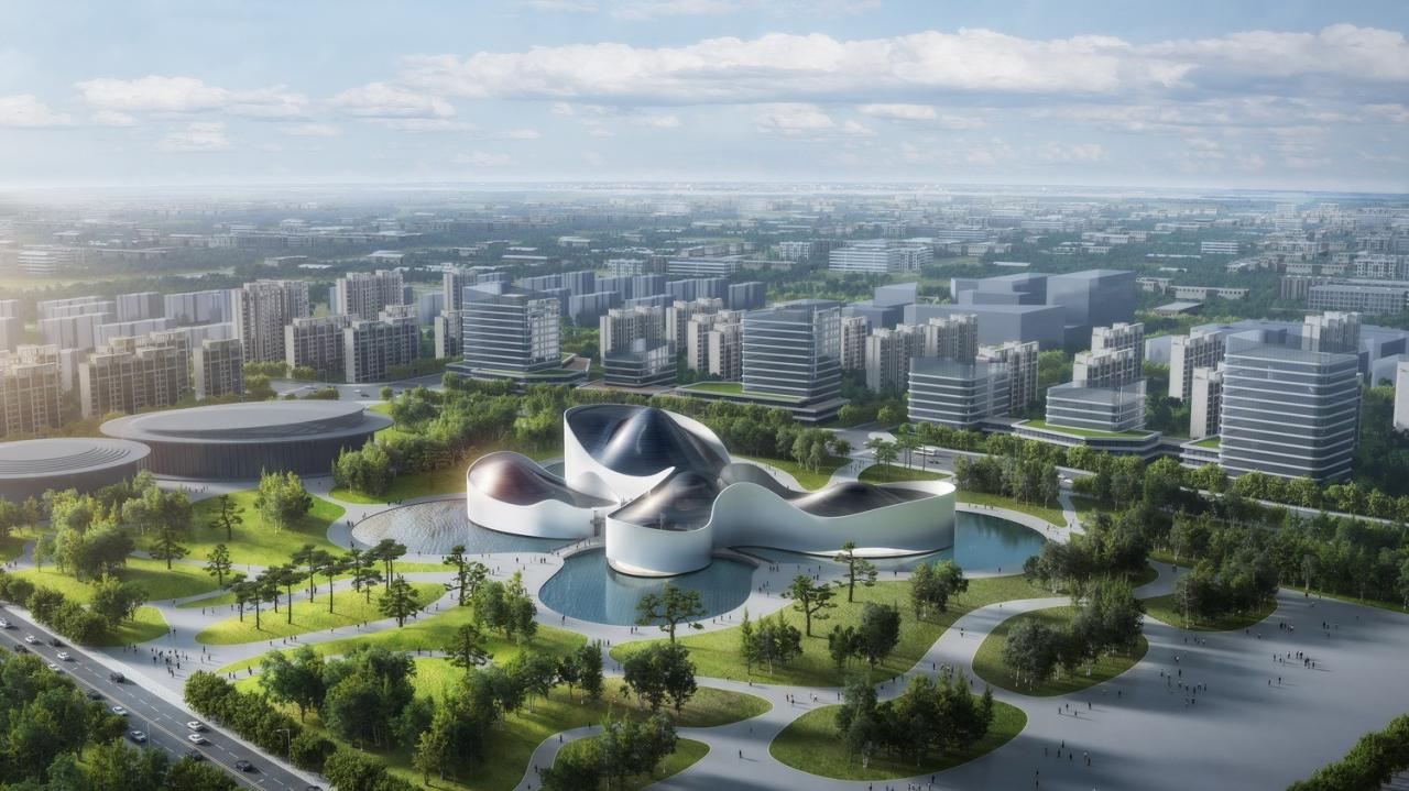 BIM建筑|徽文化艺术交流中心方案设计 / UJ 李思远新作