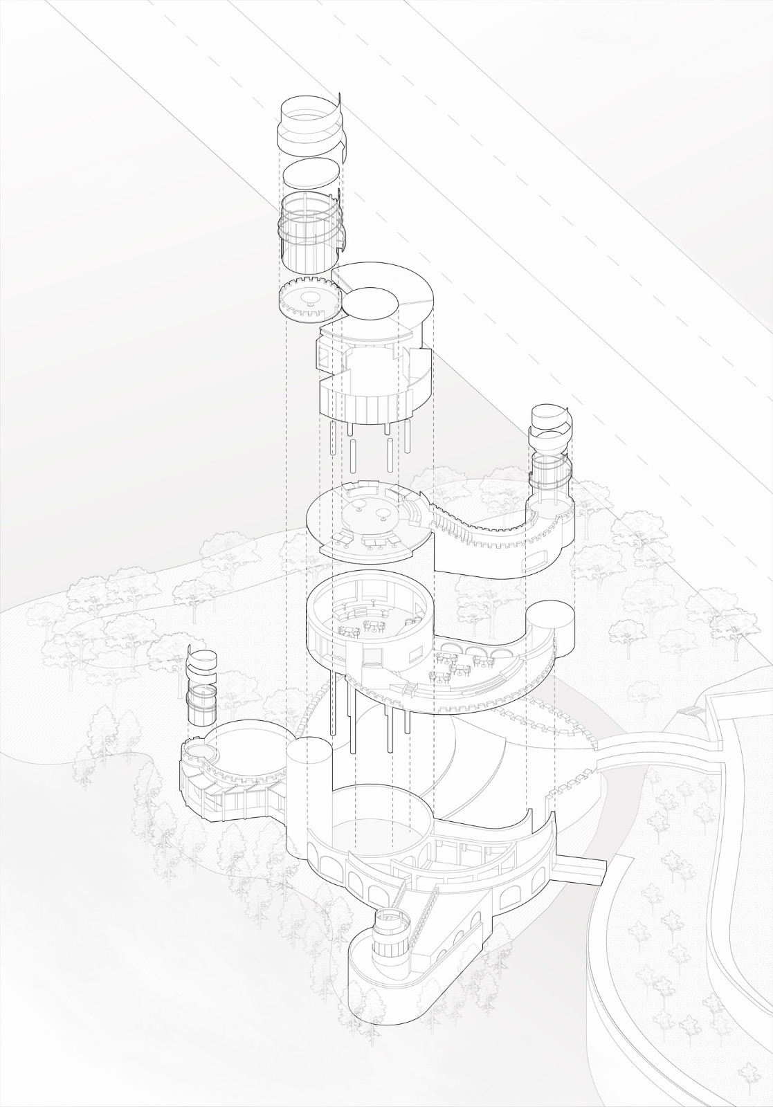 BIM建筑|太湖度假区凤凰台改造 / 平介设计