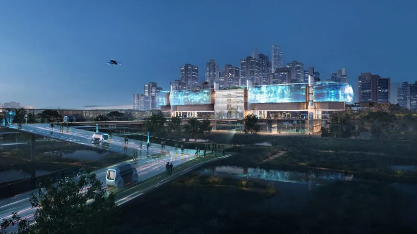 BIM建筑|福斯特推出杭州中心区“多叶脊柱”规划