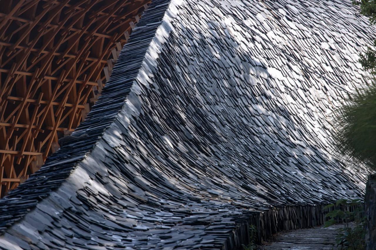 BIM建筑|上天入地：下岩贝穿云编木隧&腾云气象环 / 朱培栋-line+建筑事务所