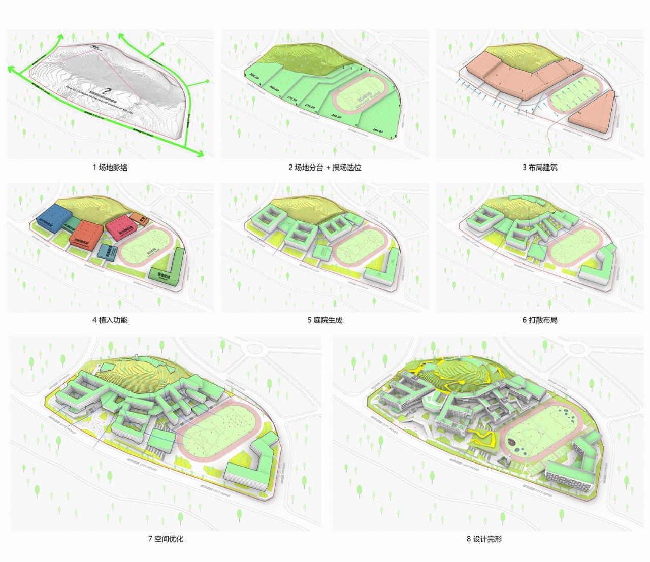 BIM建筑|三峡巴蜀中学：建筑与大地的和谐协奏 / 西筑设计作品