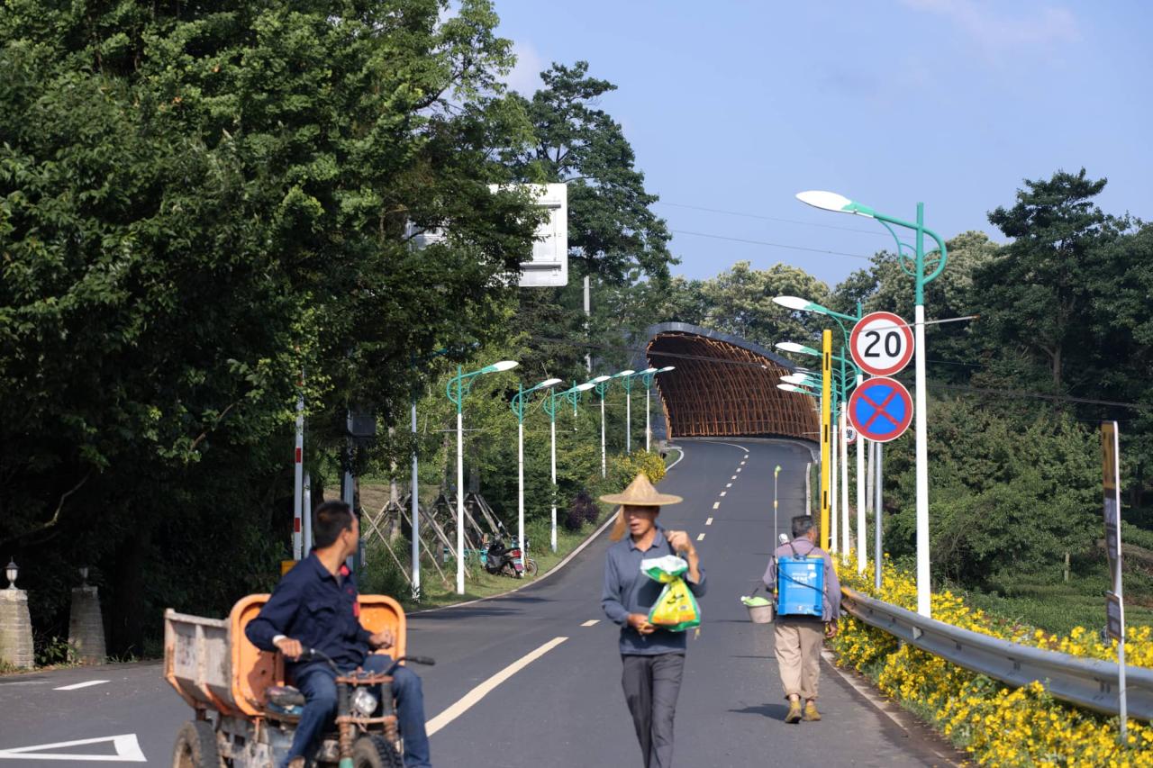 BIM建筑|上天入地：下岩贝穿云编木隧&腾云气象环 / 朱培栋-line+建筑事务所