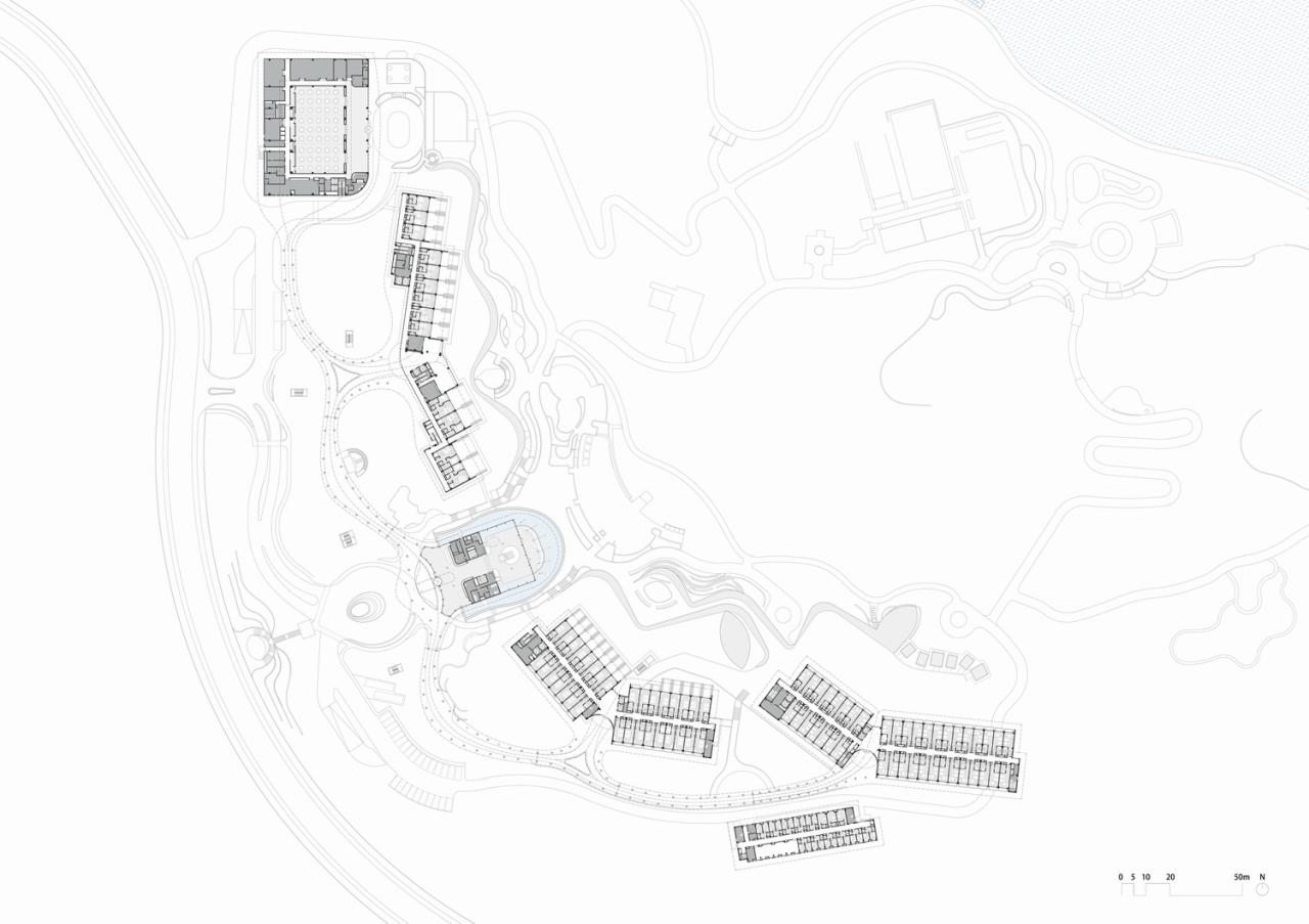 BIM建筑|“龙脊”- 地中海黑龙滩度假酒店 / AIM ARCHITECTURE